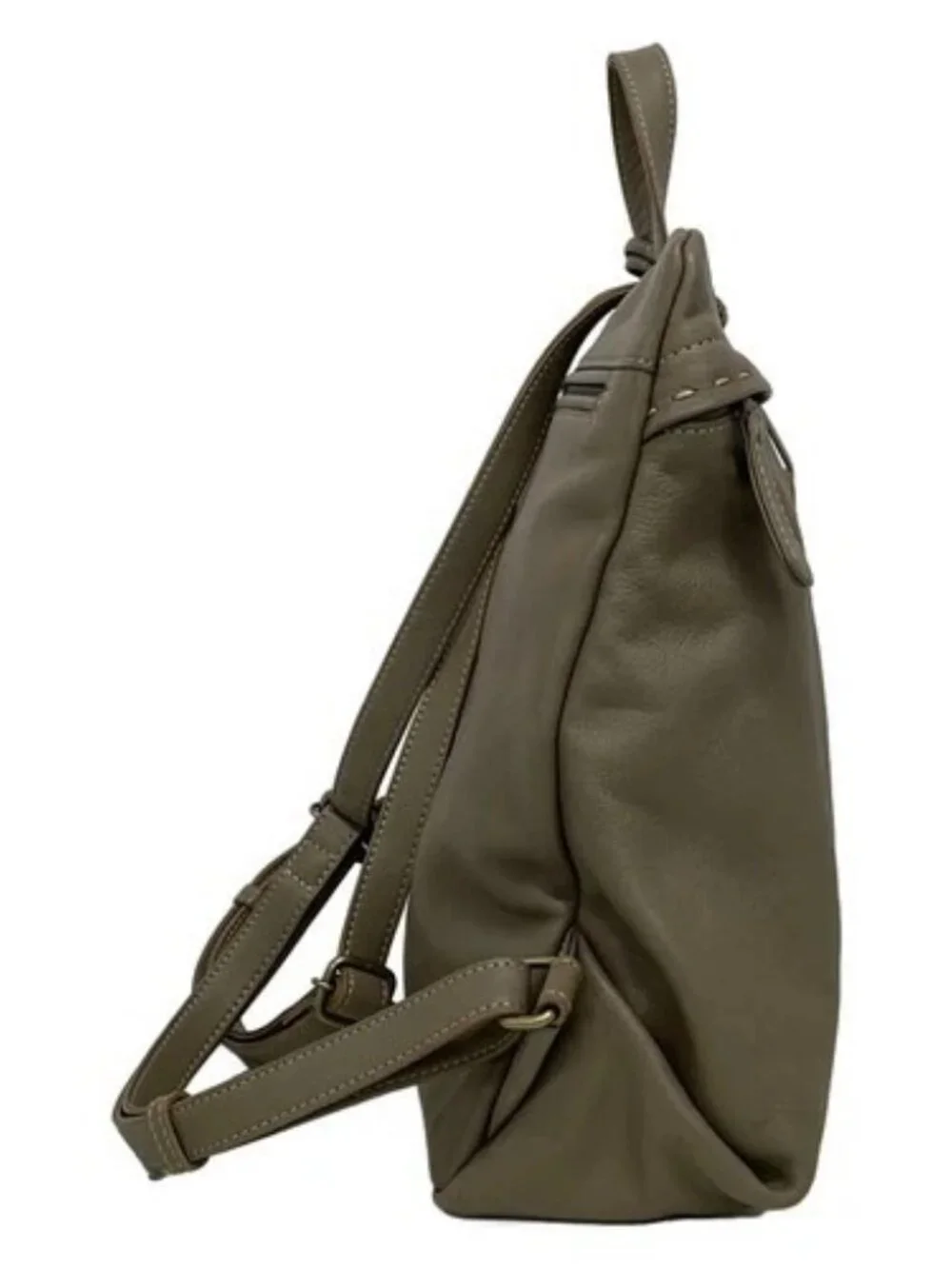 Dakota Beige Leather Backpack